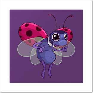 Ladybug Flying Posters and Art